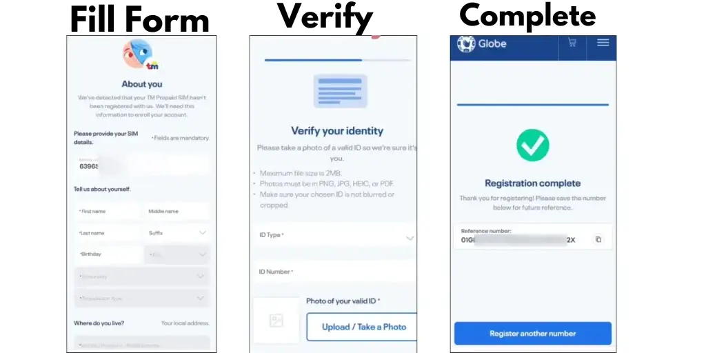 Requirements For TM SIM Registration