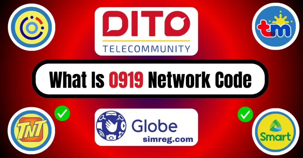 0919 Network Code Information Smart, DITO, Or Globe Telecom