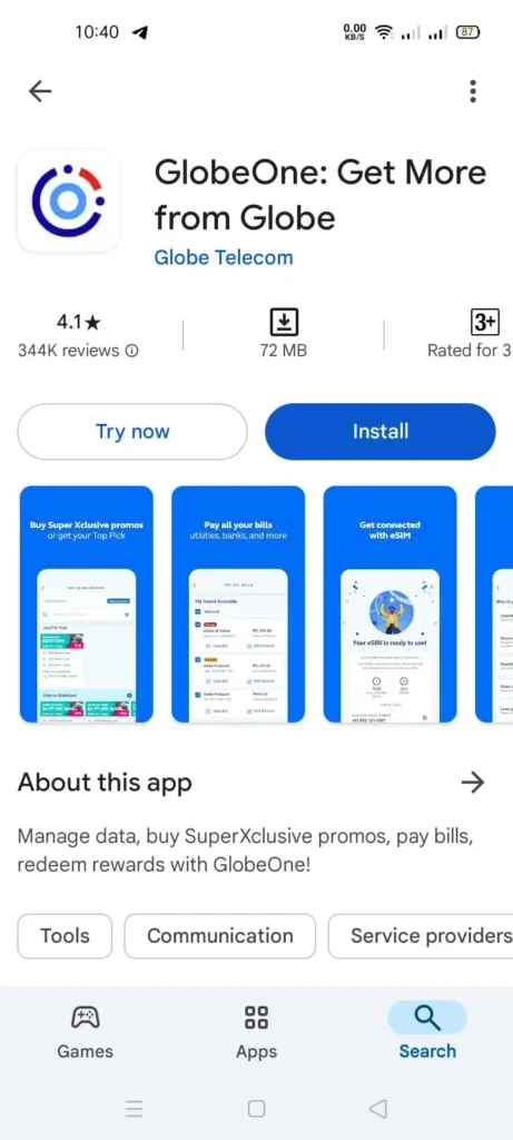 Globe One App